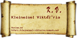 Kleineisel Viktória névjegykártya